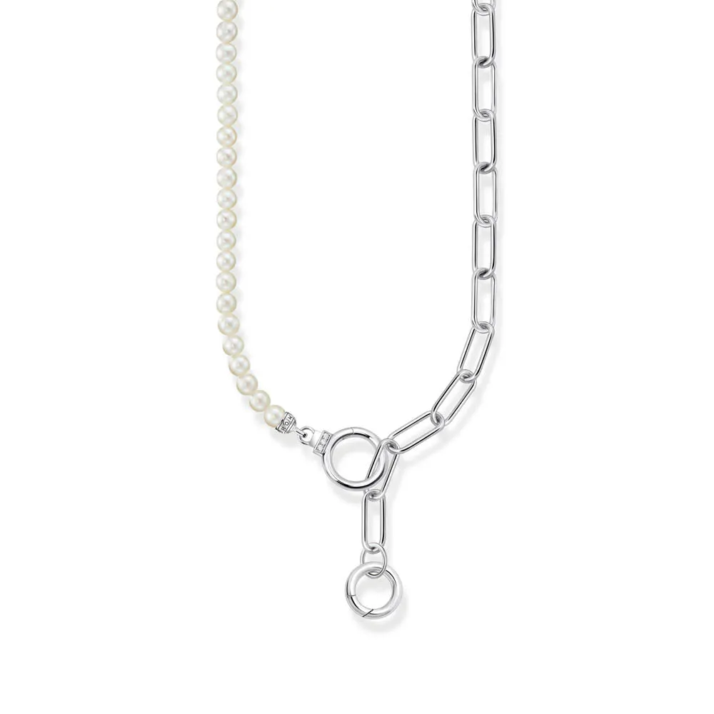 Thomas Sabo Sterling Silver Cosmic Fresh Water Pearl 42-47cm Chain