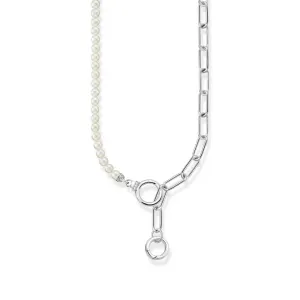 Thomas Sabo Sterling Silver Cosmic Fresh Water Pearl 42-47cm Chain