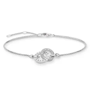 Thomas Sabo Sterling Silver CZ Rings 16.5-19.5cm Bracelet