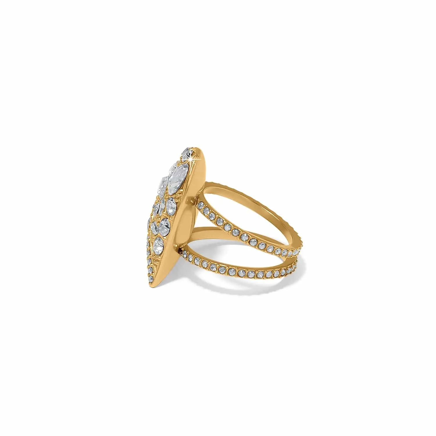 Trust Your Journey Golden Heart Ring