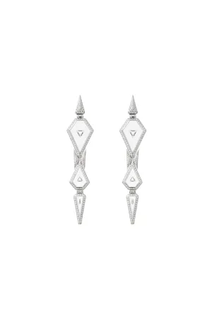 Universe Trillion White Diamond Earrings