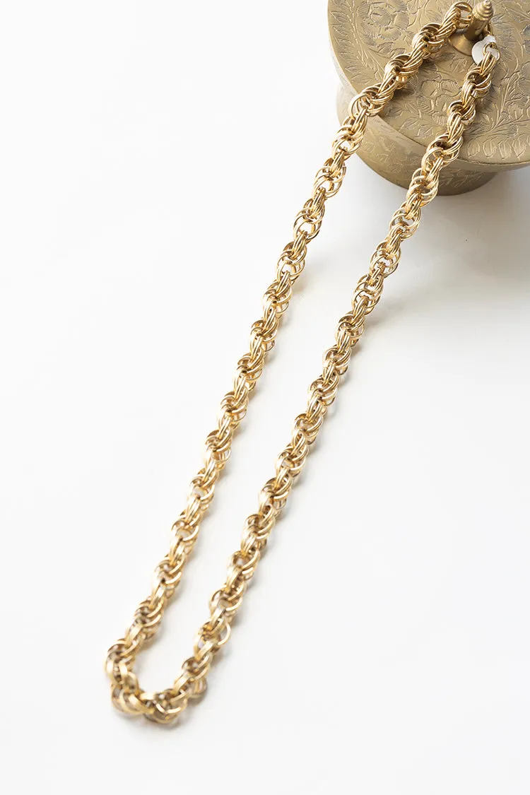 Vintage Chunky Gold Chain Necklace