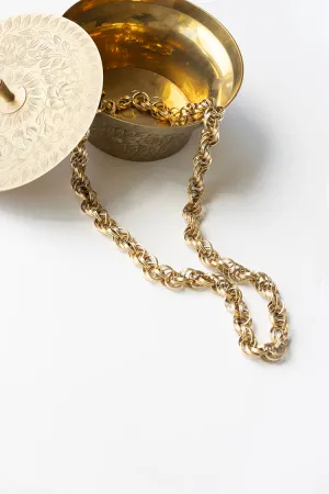 Vintage Chunky Gold Chain Necklace