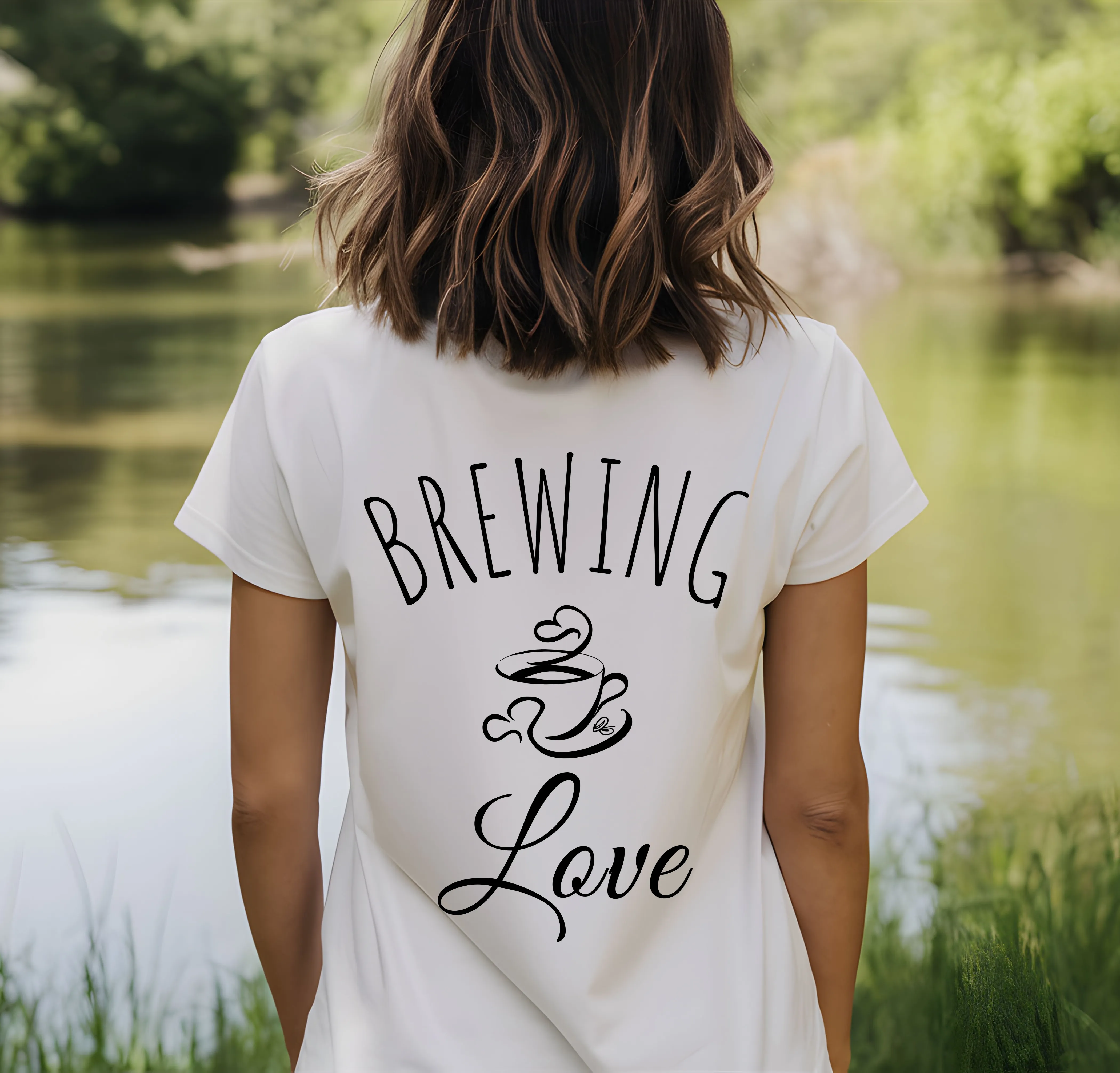 Wedding Rings Unisex Tee Brewing Love Coffee Shirt Marriage Gift Tshirt