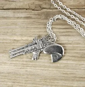 Western Revolver Necklace