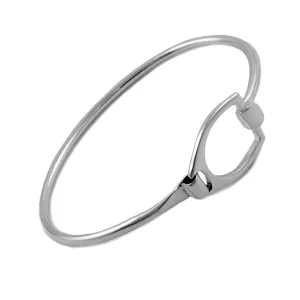 Women's Horse Stirrup Sterling Silver Bracelet